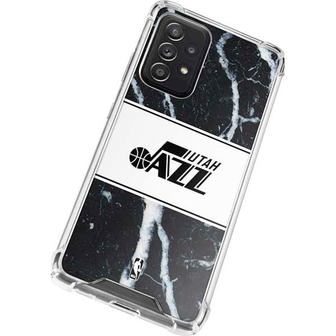 NBA Utah Jazz Marble Galaxy A52 5G Clear Case