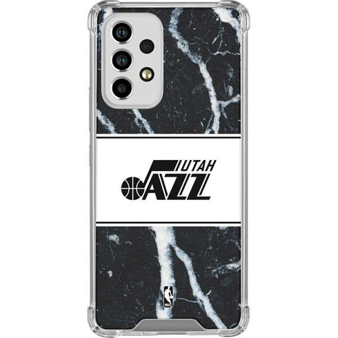NBA Utah Jazz Marble Galaxy A53 5G Clear Case