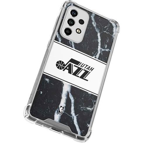 NBA Utah Jazz Marble Galaxy A53 5G Clear Case