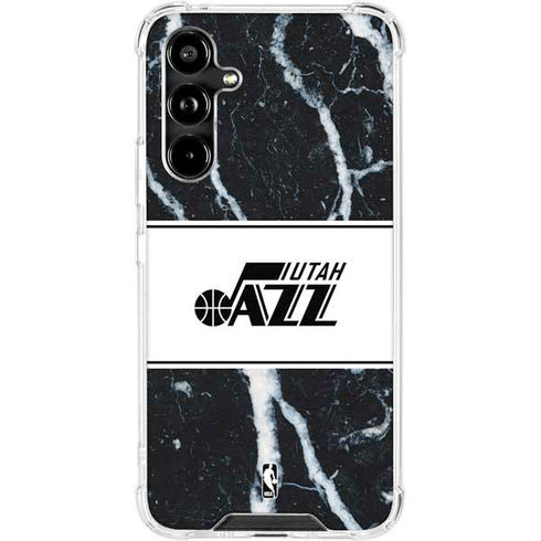 NBA Utah Jazz Marble Galaxy A54 5G Clear Case