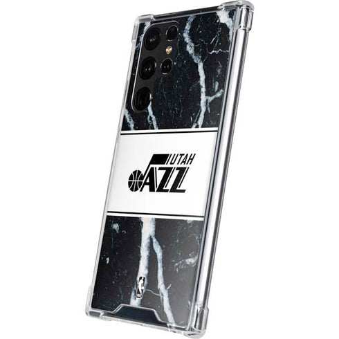 NBA Utah Jazz Marble Galaxy S22 Ultra Clear Case