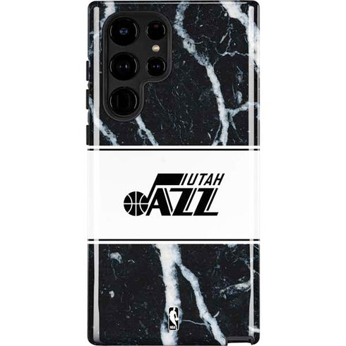 NBA Utah Jazz Marble Galaxy S22 Ultra Pro Case
