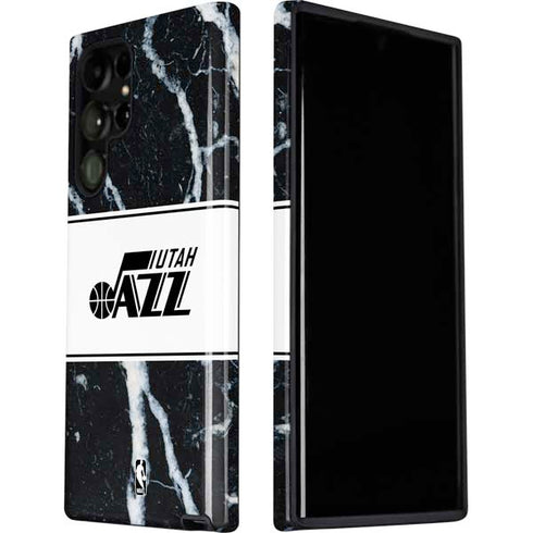 NBA Utah Jazz Marble Galaxy S22 Ultra Pro Case