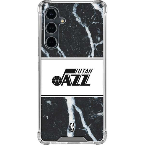 NBA Utah Jazz Marble Galaxy S23 FE Clear Case