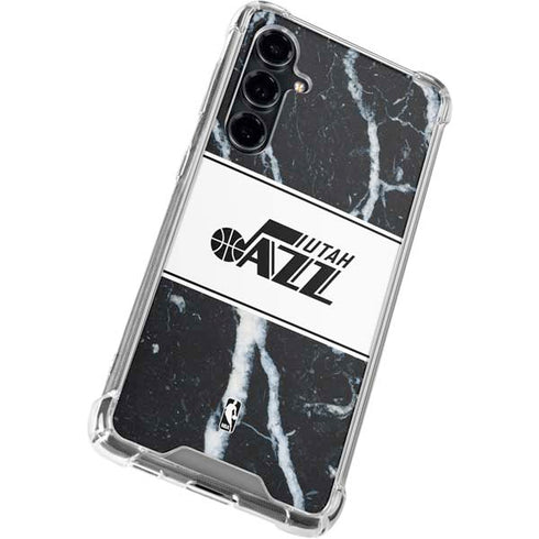 NBA Utah Jazz Marble Galaxy S23 FE Clear Case