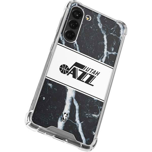 NBA Utah Jazz Marble Galaxy S23 Plus Clear Case