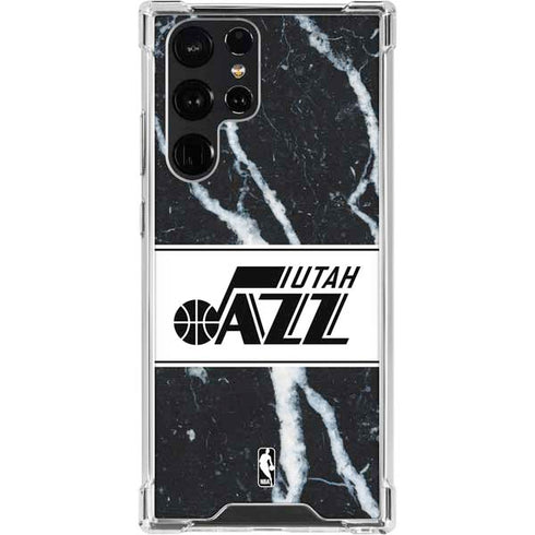 NBA Utah Jazz Marble Galaxy S23 Ultra Clear Case