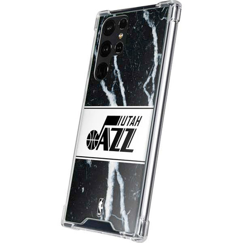 NBA Utah Jazz Marble Galaxy S23 Ultra Clear Case