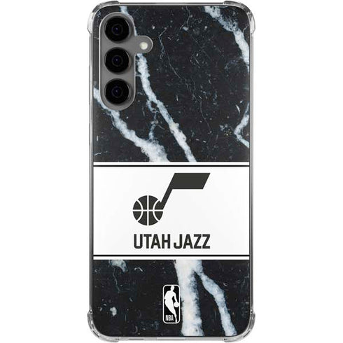 NBA Utah Jazz Marble Galaxy S24 Plus Clear Case