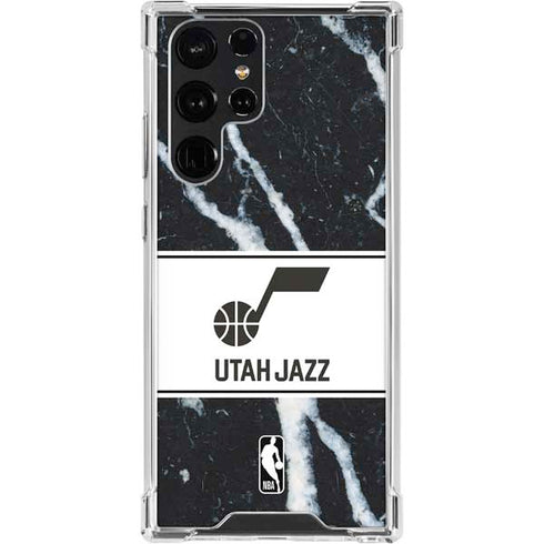 NBA Utah Jazz Marble Galaxy S24 Ultra Clear Case