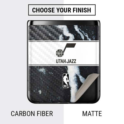 NBA Utah Jazz Marble Galaxy Z Flip Skin