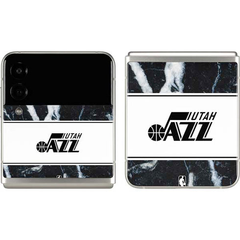 NBA Utah Jazz Marble Galaxy Z Flip3 5G Skin