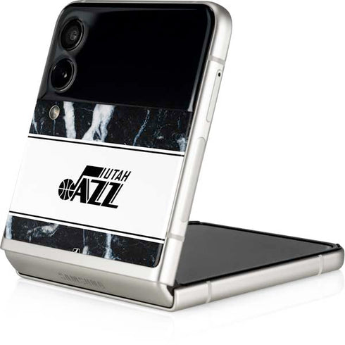 NBA Utah Jazz Marble Galaxy Z Flip3 5G Skin