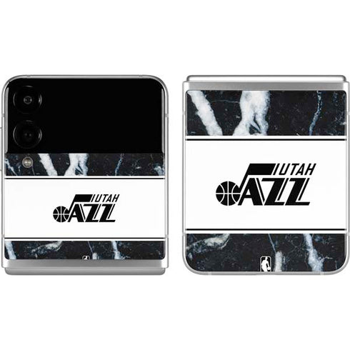 NBA Utah Jazz Marble Galaxy Z Flip4 5G Skin