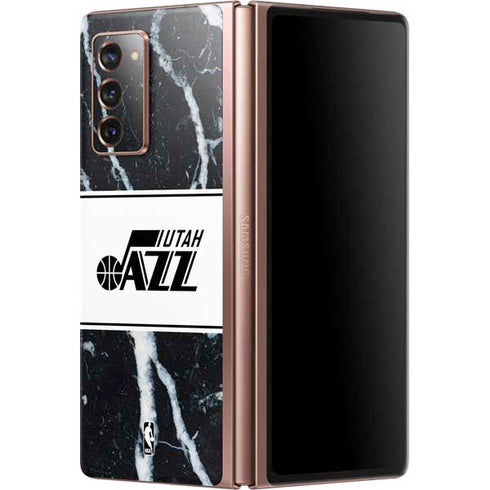 NBA Utah Jazz Marble Galaxy Z Fold2 5G Skin