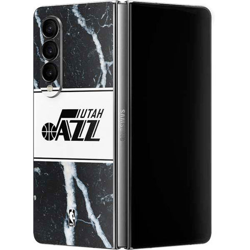 NBA Utah Jazz Marble Galaxy Z Fold4 5G Skin