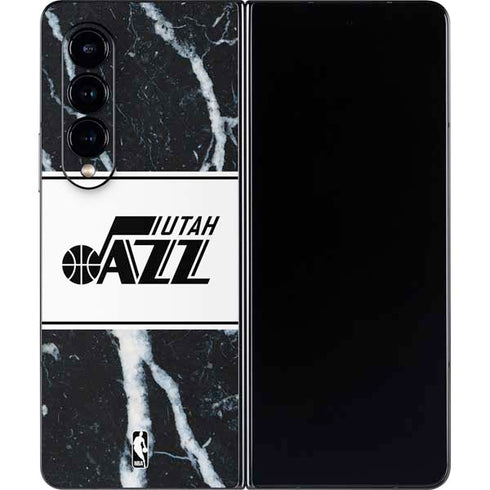 NBA Utah Jazz Marble Galaxy Z Fold4 5G Skin