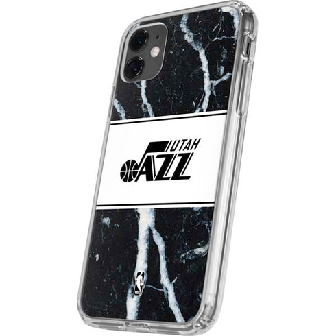 NBA Utah Jazz Marble iPhone 11 Clear Case