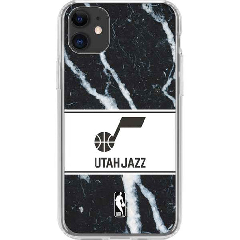 NBA Utah Jazz Marble iPhone 11 Clear Case