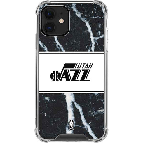 NBA Utah Jazz Marble iPhone 12 Clear Case