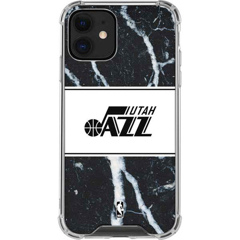 NBA Utah Jazz Marble iPhone 12 Mini Clear Case