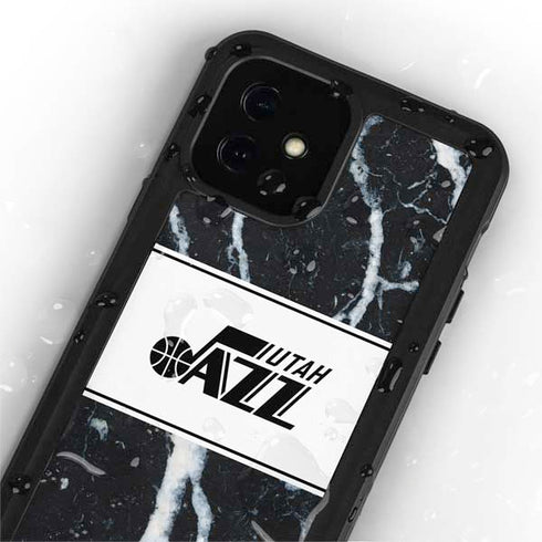 NBA Utah Jazz Marble iPhone 12 Mini Waterproof Case