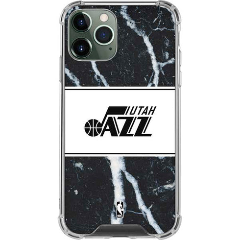 NBA Utah Jazz Marble iPhone 12 Pro Clear Case