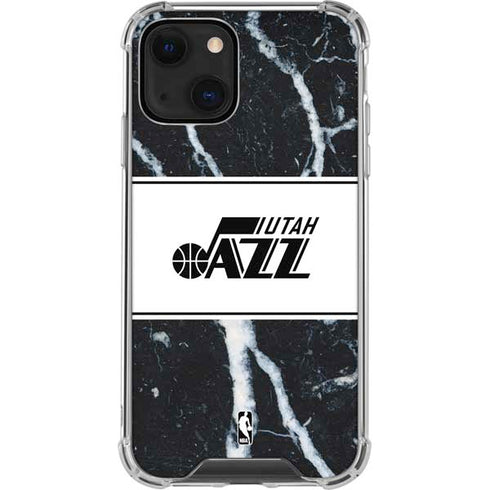 NBA Utah Jazz Marble iPhone 13 Clear Case