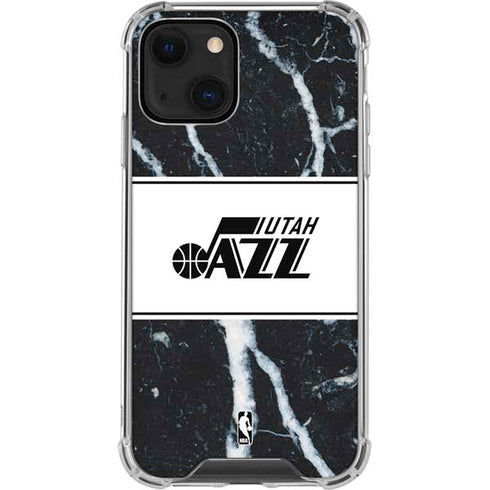 NBA Utah Jazz Marble iPhone 13 Mini Clear Case