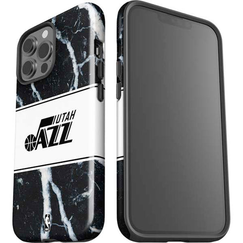 NBA Utah Jazz Marble iPhone 13 Pro Max Impact Case