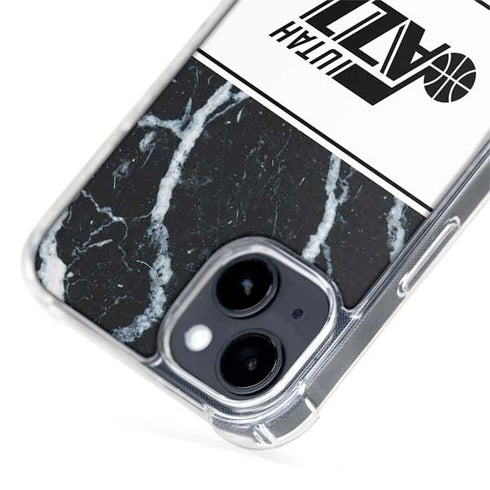 NBA Utah Jazz Marble iPhone 14 Plus MagSafe Case