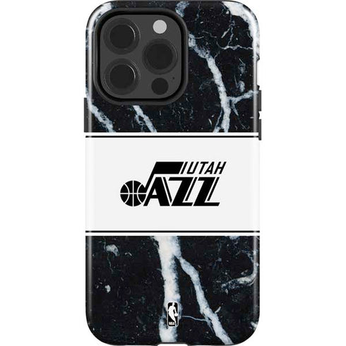 NBA Utah Jazz Marble iPhone 14 Pro Impact Case