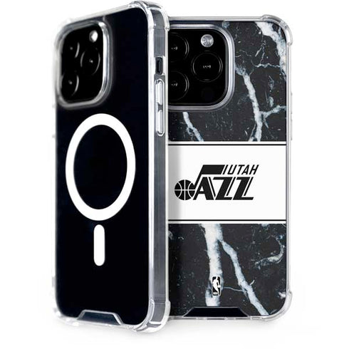 NBA Utah Jazz Marble iPhone 15 Pro MagSafe Case