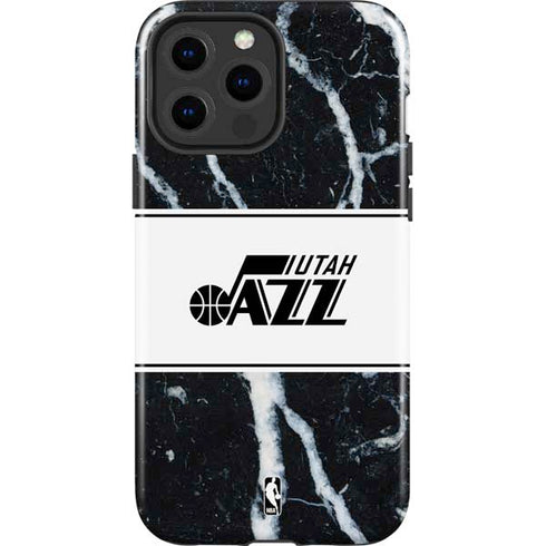 NBA Utah Jazz Marble iPhone 15 Pro Max Impact Case