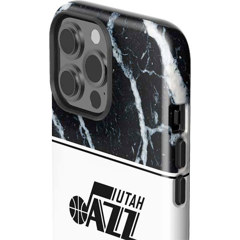 NBA Utah Jazz Marble iPhone 15 Pro Max Impact Case