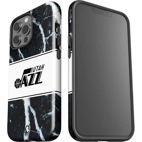 NBA Utah Jazz Marble iPhone 15 Pro Max Impact Case