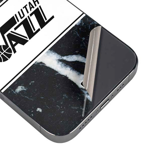 NBA Utah Jazz Marble iPhone 14 Pro Skin