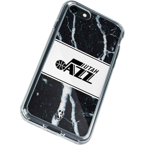 NBA Utah Jazz Marble iPhone SE (2nd & 3rd Gen) Clear Case