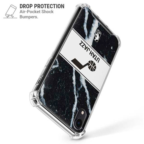 NBA Utah Jazz Marble iPhone XR Clear Case