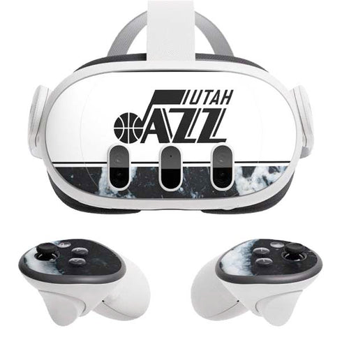 NBA Utah Jazz Marble Meta Quest 3 Skin
