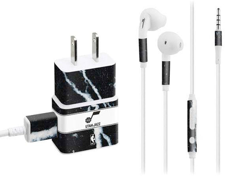 NBA Utah Jazz Marble Phone Charger Skin
