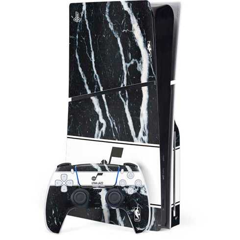 NBA Utah Jazz Marble PS5 Slim Disk Bundle Skin