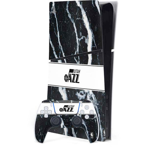 NBA Utah Jazz Marble PS5 Slim Digital Edition Bundle Skin