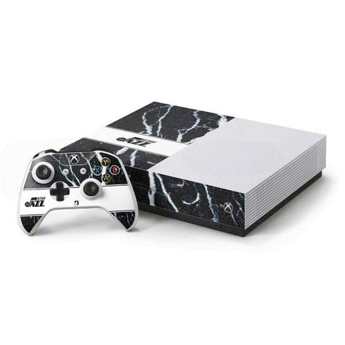 NBA Utah Jazz Marble Xbox One S Console and Controller Bundle Skin