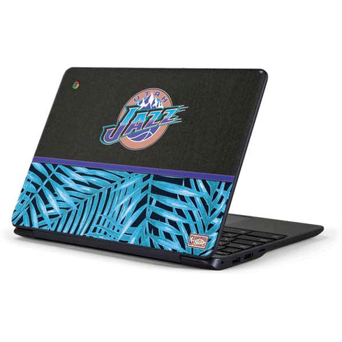 NBA Utah Jazz Retro Palms Samsung Chromebook Skin
