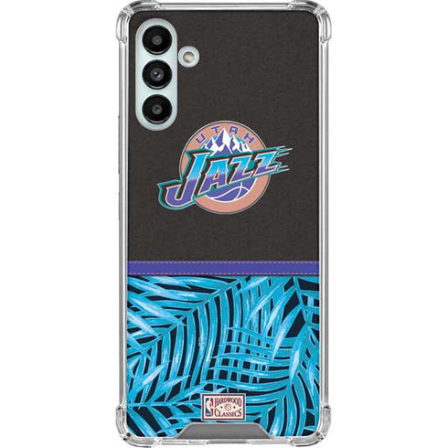 NBA Utah Jazz Retro Palms Galaxy A13 5G Clear Case