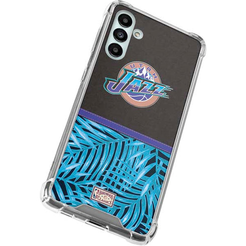 NBA Utah Jazz Retro Palms Galaxy A13 5G Clear Case