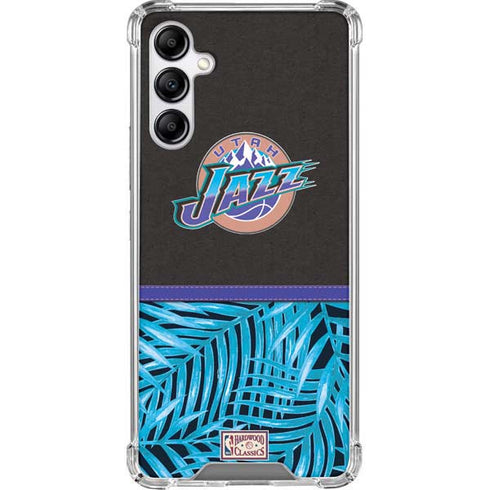 NBA Utah Jazz Retro Palms Galaxy A14 5G Clear Case