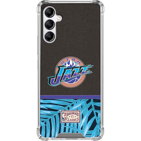 NBA Utah Jazz Retro Palms Galaxy A15 5G Clear Case