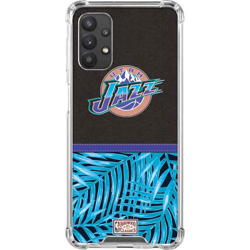 NBA Utah Jazz Retro Palms Galaxy A32 5G Clear Case